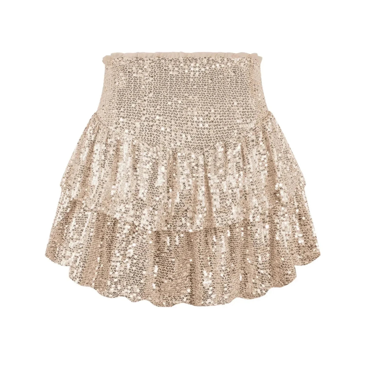 Sexy African High Waist Sequin Mini Skirts - Dashiki Summer Clothes for Women - MANDOTOS INTERNATIONAL