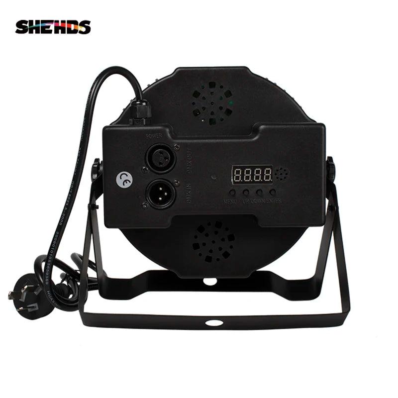 SHEHDS HOT LED Flat Par 7X18W/7X12W RGBWA+UV/RGBW Light Family Birthday Party Theater Wedding Christmas Lights - MANDOTOS