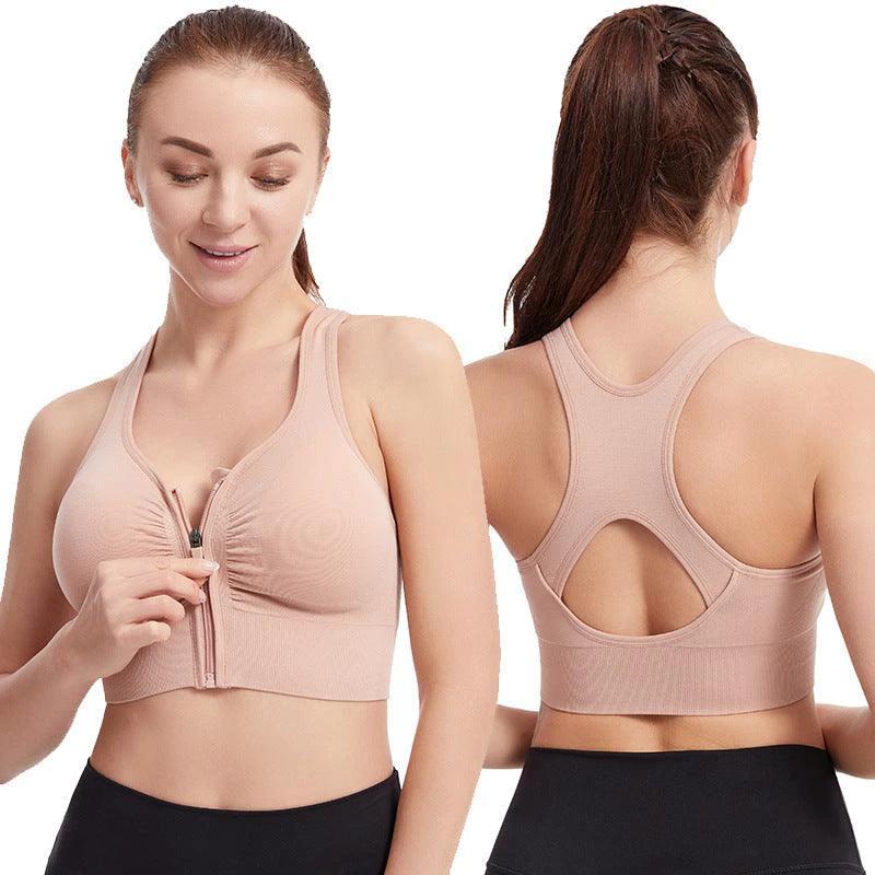Shockproof Push Up Plus Size Running Yoga Fitness Sports Bra - MANDOTOS