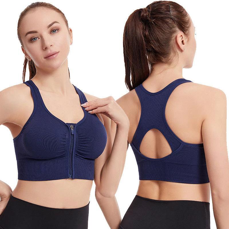 Shockproof Push Up Plus Size Running Yoga Fitness Sports Bra - MANDOTOS