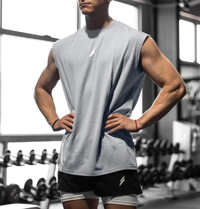 Men's Quick-Drying Sleeveless Fitness Shirt | Summer Mesh Basketball Tank Top - MANDOTOS INTERNATIONAL