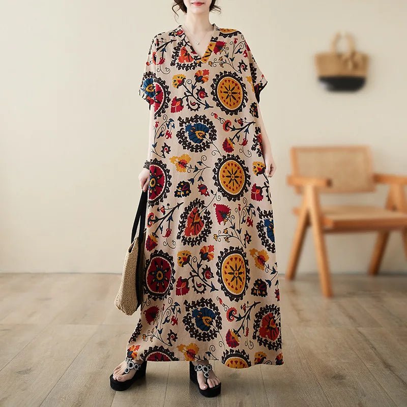 Summer Dress for Women Clothing Streetwear Ethnic Style Bohemian Beach Vintage Clothes Casual Fashion Harajuku Loose Streetwear - MANDOTOS INTERNATIONAL