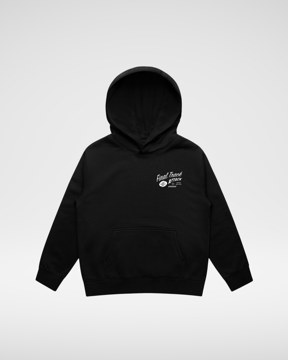 SUDADERA CON CAPUCHA THE FINAL TRACK ATTACK - NEGRO RECICLADO