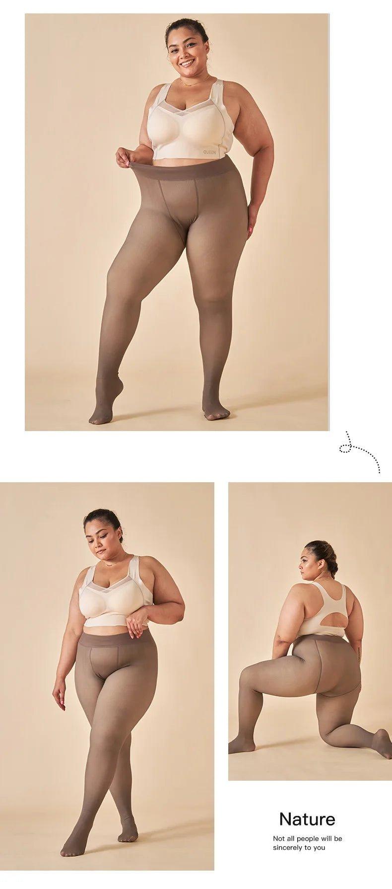 Winter Warmth High Waist Thermal Tights - Sexy & Slim Fit! - MANDOTOS