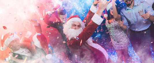 U'King 1200W Fog Machine 6LEDs Remote Fogger Ejector Disco Colorful Smoke Machine DJ Christmas Party Effects Stage Light - MANDOTOS