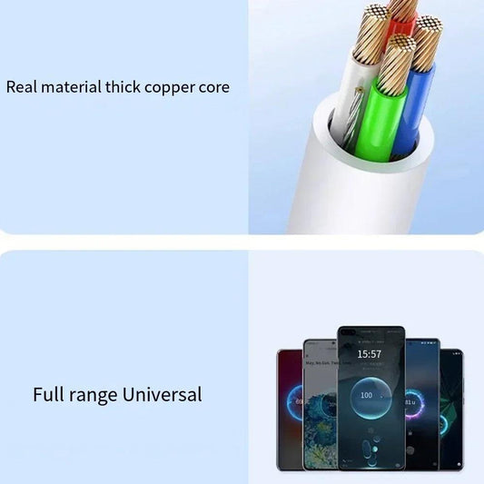 Universal 120W 10A Fast Charger PD Dual USB C To Type C Quick Charging Cable High-speed Data Transfer Wire Cord For Samsung Mi - MANDOTOS