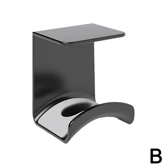 Universal Headphone Stand Adhensive Plastic Wall Mount Hanger Under Desk Headset Rack Holder Support For Gaming Earphone Bracket - MANDOTOS