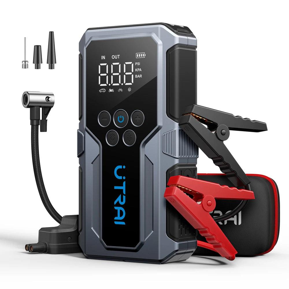 UTRAI 1500A Car Jump Starter Power Bank Portable 150PSI Air Pump Car Battery Emergency Boosters Starting Device Car Starter 2024 - MANDOTOS