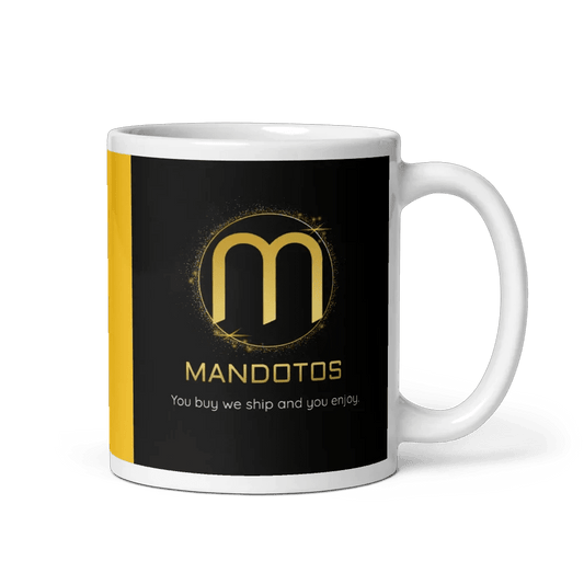 Sleek White Ceramic Mug MANDOTOS