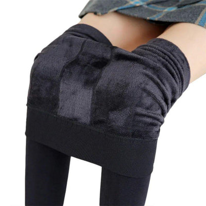 Winter Leggings For Women Warm Leggins Solid Color Velvet Leggins High Waist Leggings Stretchy Leggings dropshipping - MANDOTOS
