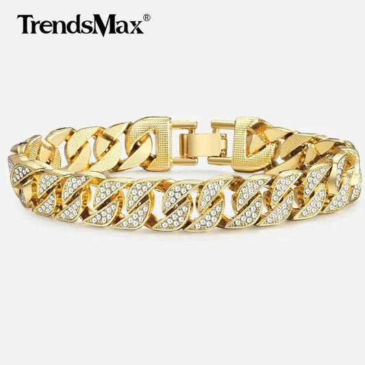 Men's Luxe Gold Chain Bracelet - MANDOTOS