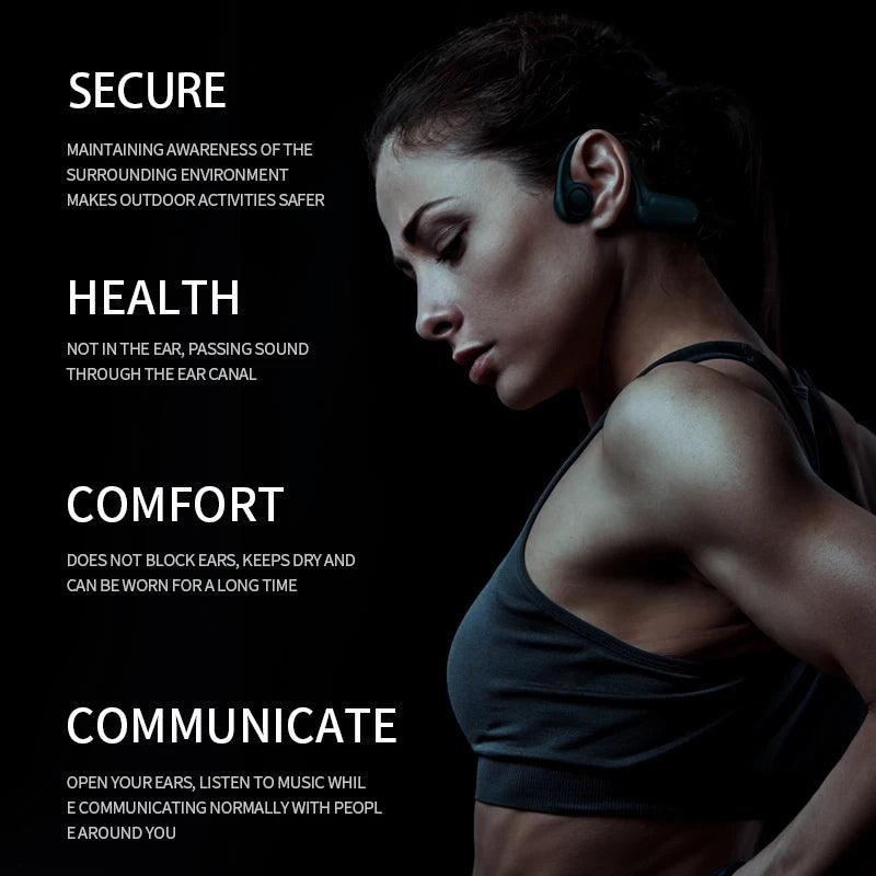 Xiaomi Mijia Bone Conduction Earphones Bluetooth 5.3 Sports Wireless Headphones Ear Hook Waterproof Headset for Running Driving - MANDOTOS