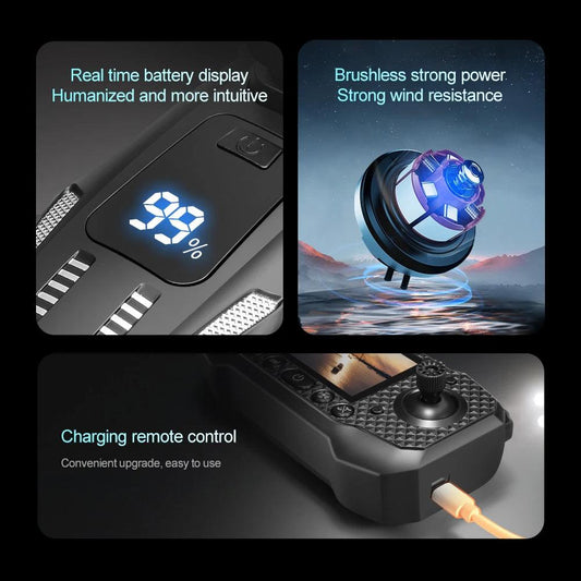 Xiaomi Mijia M6 Drone 8K Professional HD Camera Drones 5G WIFI FPV Video 4k UAV With screen Remote control RC Quadcopter Dron - MANDOTOS