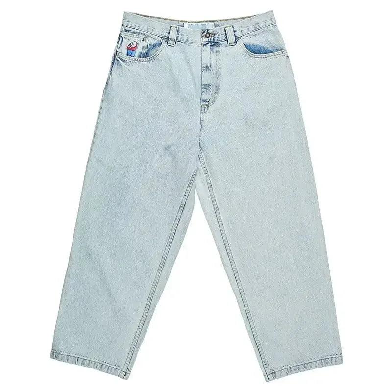 Y2K Big boy Jeans for Men Streetwear Baggy Jeans Embroidery Denim Leisure Simple Dime Pants Women Jeans Mujer Hot traf jean - MANDOTOS