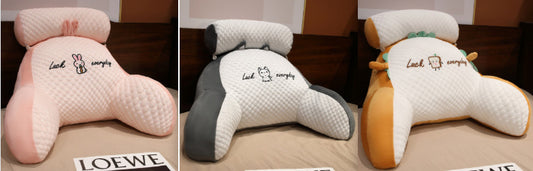 Sofa Fluffy Cushion Luncheon Pillow Triangle Reading Cushion Bedside Soft Large Backrest Lumbar Cushion Office Chair Cushion - MANDOTOS
