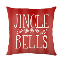 Christmas Decorations Pillow Covers Sofa Square Throw Pillow Cases Stamping Snowflake Waist Cushion Cover Home Bed Decor - MANDOTOS