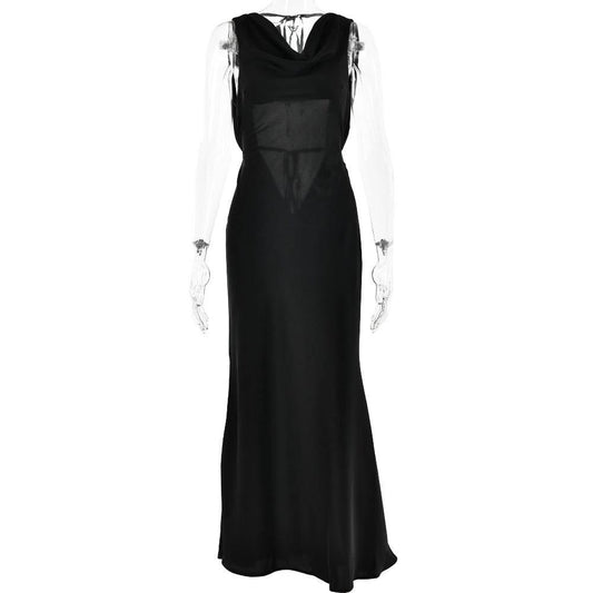 Women's Clothing Banquet Style Evening Lace Up Long Dress MANDOTOS