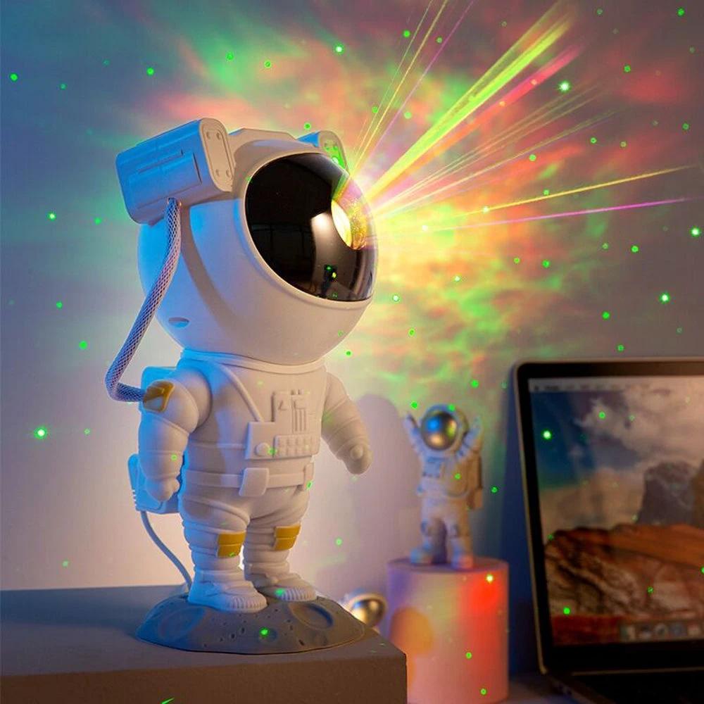 Creative Astronaut Galaxy Starry Sky Projector Nightlight USB Atmospher Bedroom Table Lamp MANDOTOS