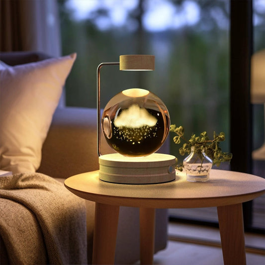 Crystal Ball Cosmic Dinosaur Indoor Night Light USB Power Warm Bedside Light Birthday Gift Night Lamp MANDOTOS