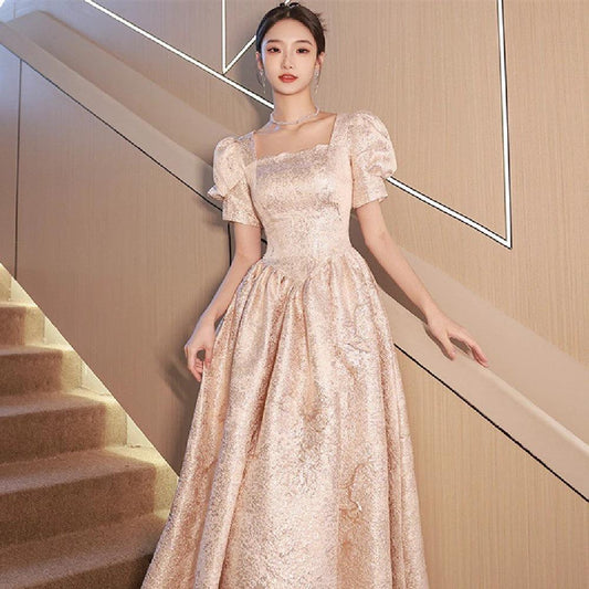 Women Evening Dresses Women Champagne - MANDOTOS INTERNATIONAL0