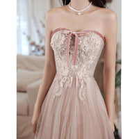 Elegant Tube Lace Sequined Ball Gown Pageantry Gown Prom gown MANDOTOS