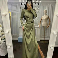 Beautiful Waist Fitting Irregular Dress MANDOTOS