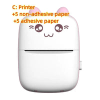Mini Printer Portable Mini Bluetooth WiFi New Wrong Printer Mobile Phone Photo Title Note Hot Print Pocket Student Error Label Printer - MANDOTOS