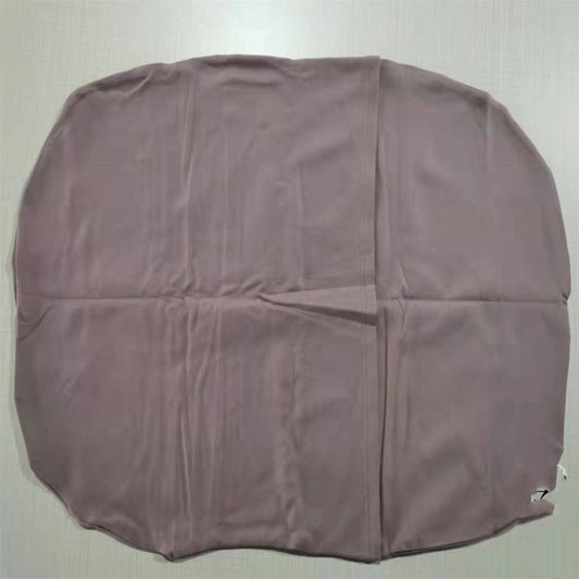 Baby nest bed cushion in taupe cotton, portable infant travel cradle