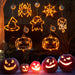 Halloween Window Hanging LED Lights Spider Pumpkin Hanging Ghost Horror Atmosphere Lights Holiday Party Decorative Lights Home Decor - MANDOTOS