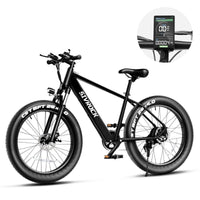 Professional Electric Bike For Adults, 26 X 4.0 Inches Fat Tire Electric Mountain Bicycle, 1000W Motor 48V 15Ah Ebike For Trail Riding, Excursion And Commute, UL And GCC Certified MANDOTOS