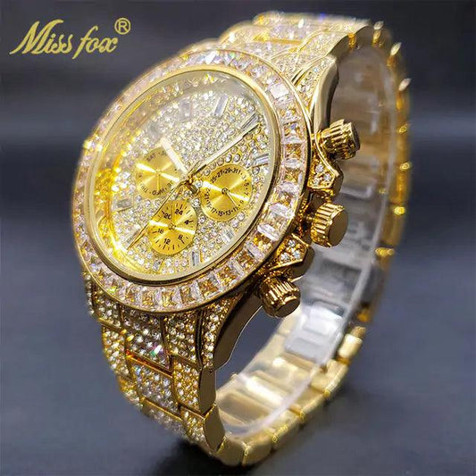 Gold Luxe Men's Waterproof Watch - MANDOTOS