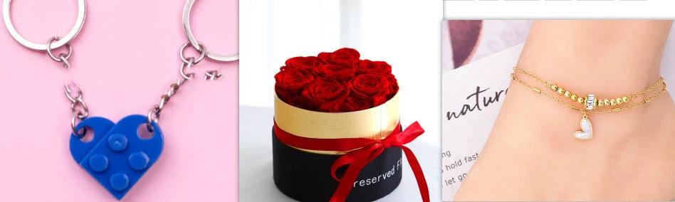 Mandotos Preserved Real Roses In A Box Set Eternal Gift For Valentines Day Romantic Flowers - MANDOTOS