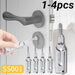1-4pcs SS001 Key Decoder Tool Pickup Hand Tool Stainless Steel Precision Tool O-ring Pickup Kit Maintenance Repair Kit ﻿ - MANDOTOS INTERNATIONAL