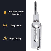 1-4pcs SS001 Key Decoder Tool Pickup Hand Tool Stainless Steel Precision Tool O-ring Pickup Kit Maintenance Repair Kit ﻿ - MANDOTOS INTERNATIONAL