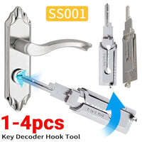 1-4pcs SS001 Key Decoder Tool Pickup Hand Tool Stainless Steel Precision Tool O-ring Pickup Kit Maintenance Repair Kit ﻿ - MANDOTOS INTERNATIONAL