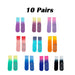 10 Pairs Women Yoga Socks Non-Slip Grips Straps For Added Balance And Stability Ideal For Pilates Pure Barre Ballet Dance Barefoot Workout - MANDOTOS