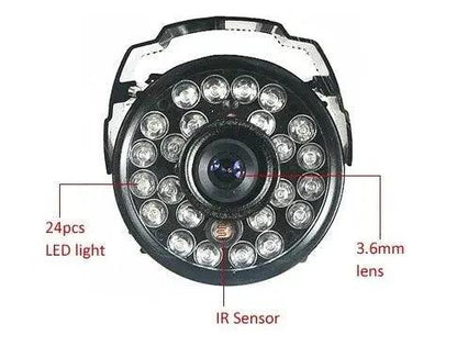 1000TVL Infrared Night Vision Security Camera - MANDOTOS
