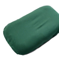 Baby nest bed cushion in green cotton, portable infant cradle.