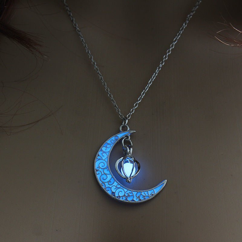 Glowing Pendant Necklaces Silver Plated Chain Necklaces - MANDOTOS INTERNATIONAL0