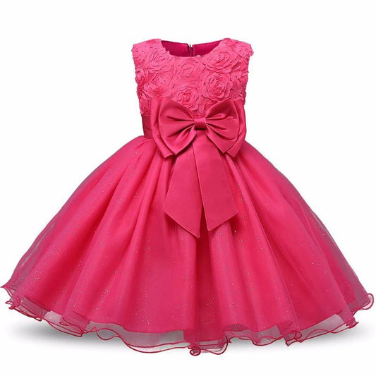Princess Flower Girl Dress Summer Tutu Wedding Birthday Party Dresses - MANDOTOS INTERNATIONAL0