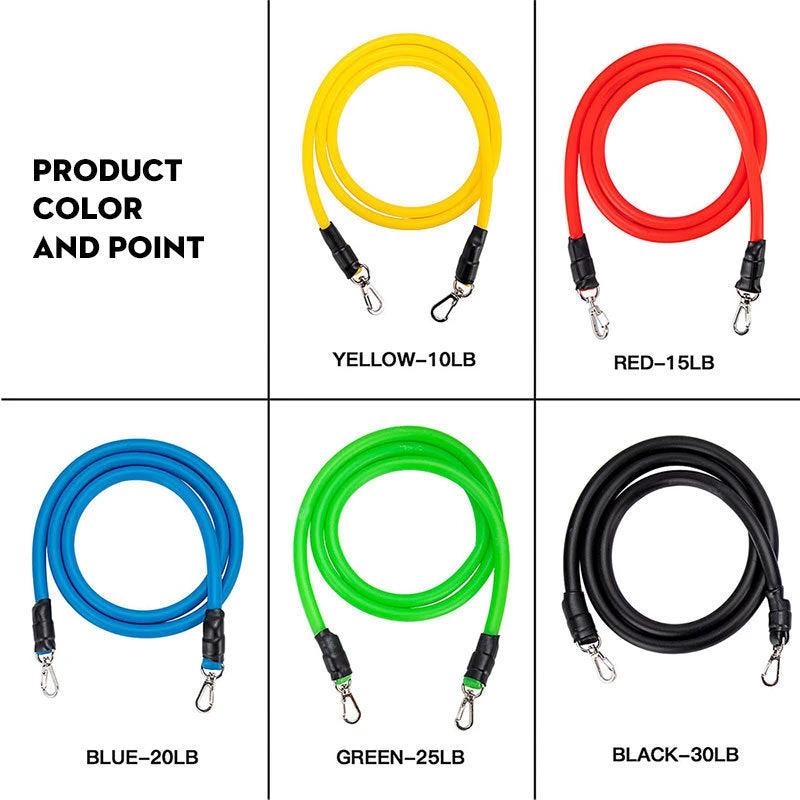 Pull Rope Elastic Rope Strength Training Set MANDOTOS