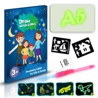 Educational Toy Drawing Pad 3D Magic 8 Light Effects Puzzle Board Sketchpad MANDOTOS