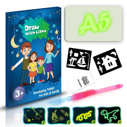 Educational Toy Drawing Pad 3D Magic 8 Light Effects Puzzle Board Sketchpad MANDOTOS