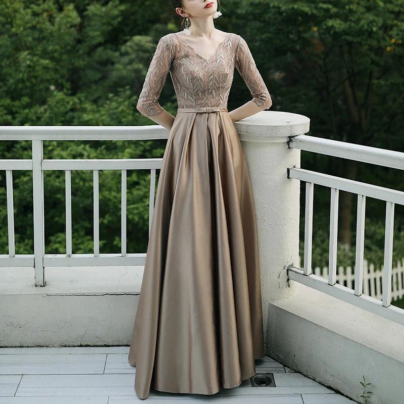 Banquet Party Elegant Evening Dress Women MANDOTOS