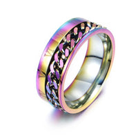Roman Letter Rotatable Chain Rings Men Digital Titanium Steel RingFor Couple High Quality Multifunctional Bottle Opener Ring Spinner Jewelry Punk Gifts - MANDOTOS INTERNATIONAL0