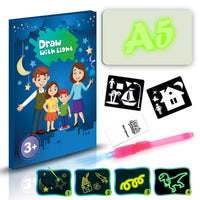 Educational Toy Drawing Pad 3D Magic 8 Light Effects Puzzle Board Sketchpad MANDOTOS