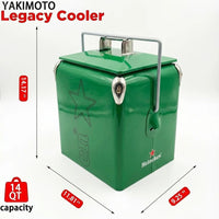 13L Iron Square Classic Cooler for Camping Beach Party Travel BBQ RV Wedding Outdoor Use - MANDOTOS INTERNATIONAL
