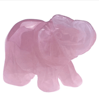 Mini Elephant Crystal Sculpture - MANDOTOS INTERNATIONAL