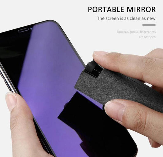 2 In 1 Phone Computer Screen Cleaner Kit For Screen Dust Removal Microfiber Cloth Set MANDOTOS