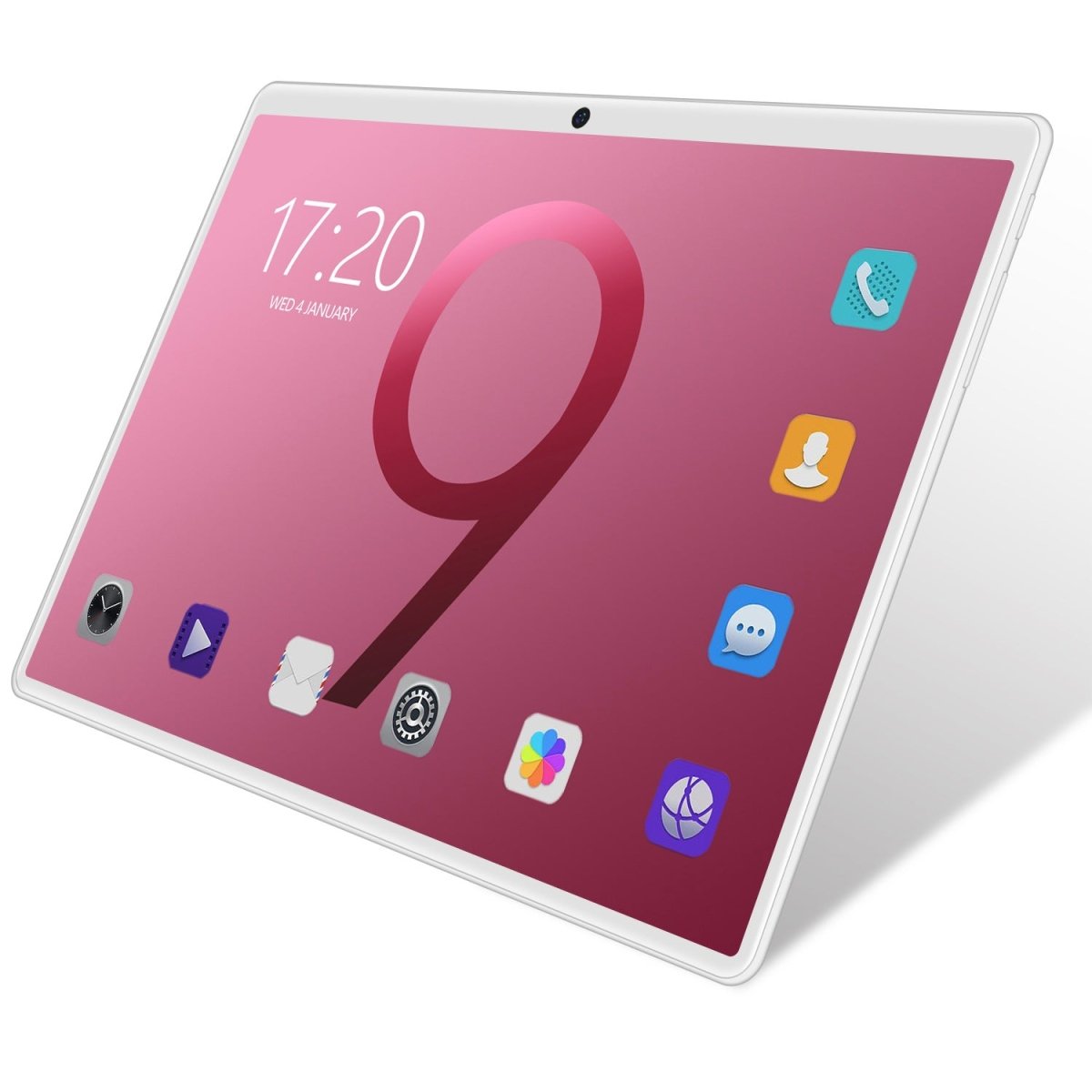 Ancient Energy 10-inch tablet PC with GPS, WiFi, dual SIM, dual standby, Bluetooth, white bezel, front camera